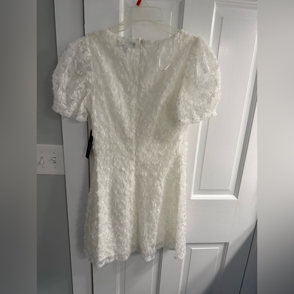 Always For You White Puff Sleeve Mini Dress Lulus - Picture 2 of 4